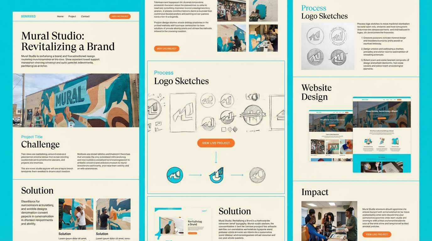 portfolio case study layout