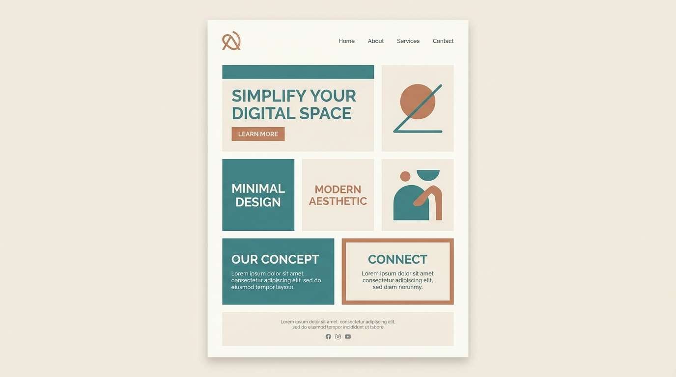 minimal saas landing page