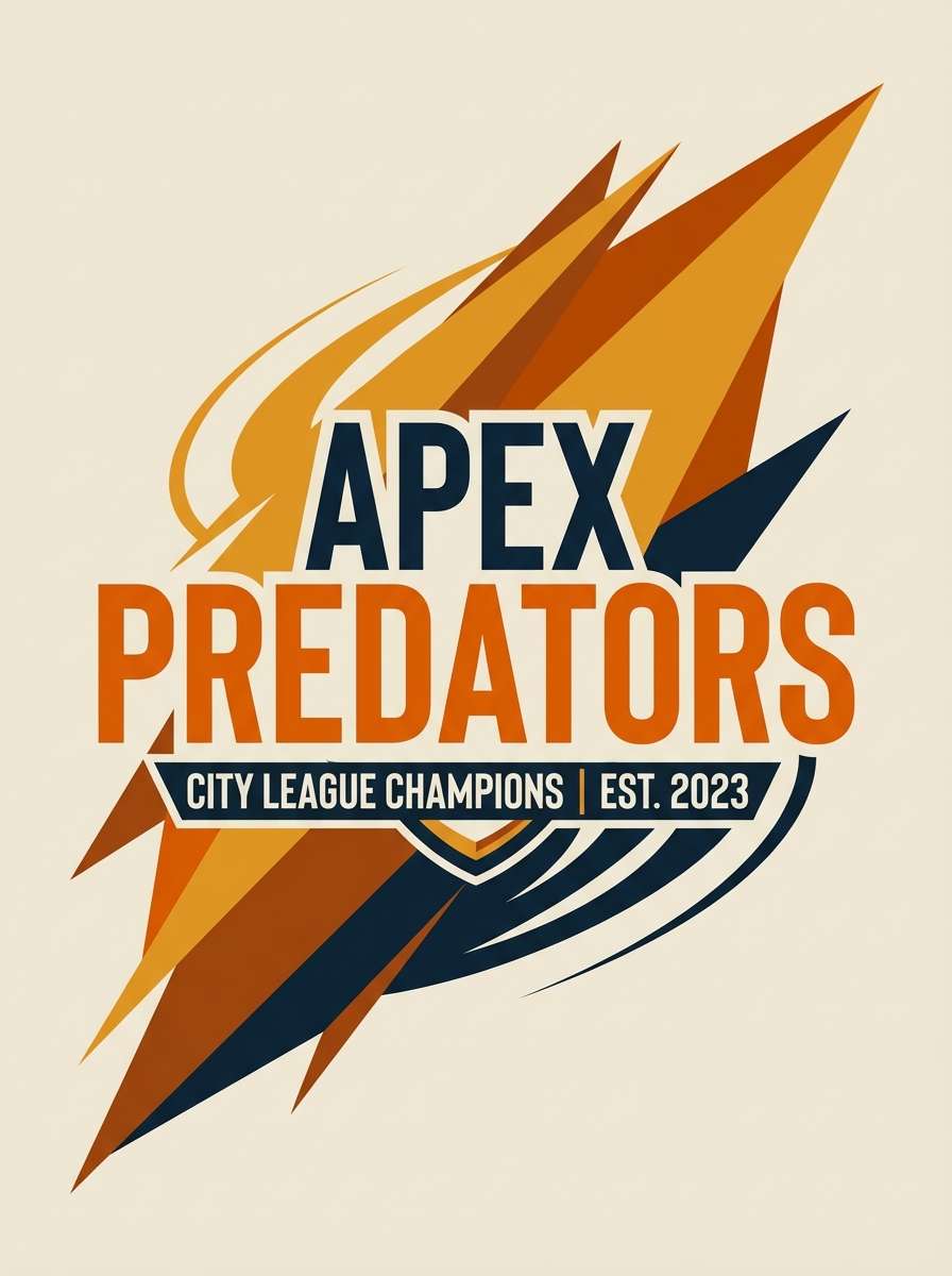 sports poster in autumn tones