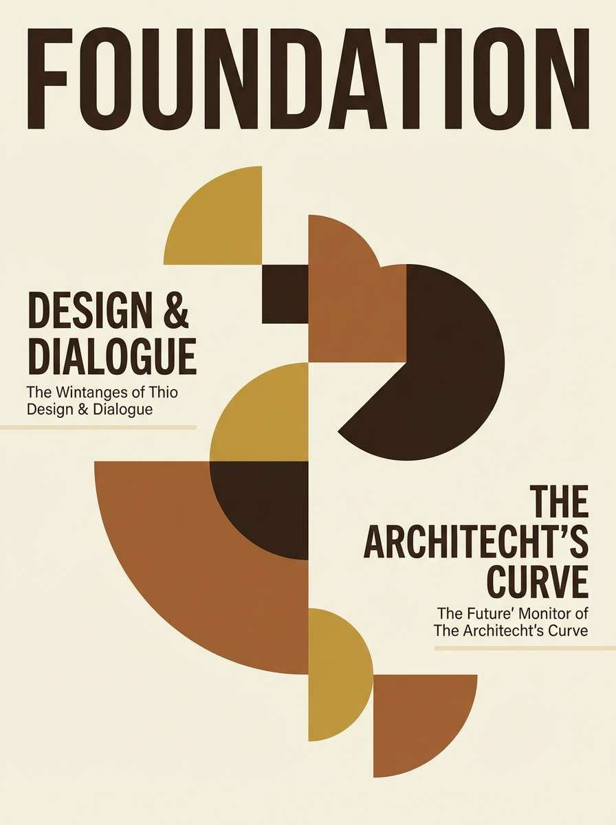 warm editorial cover layout