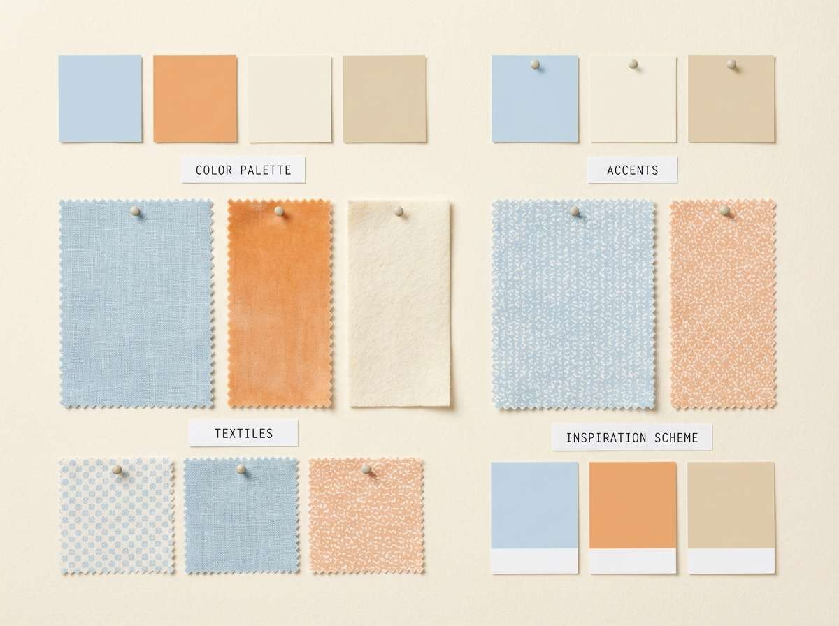 interior mood board collage