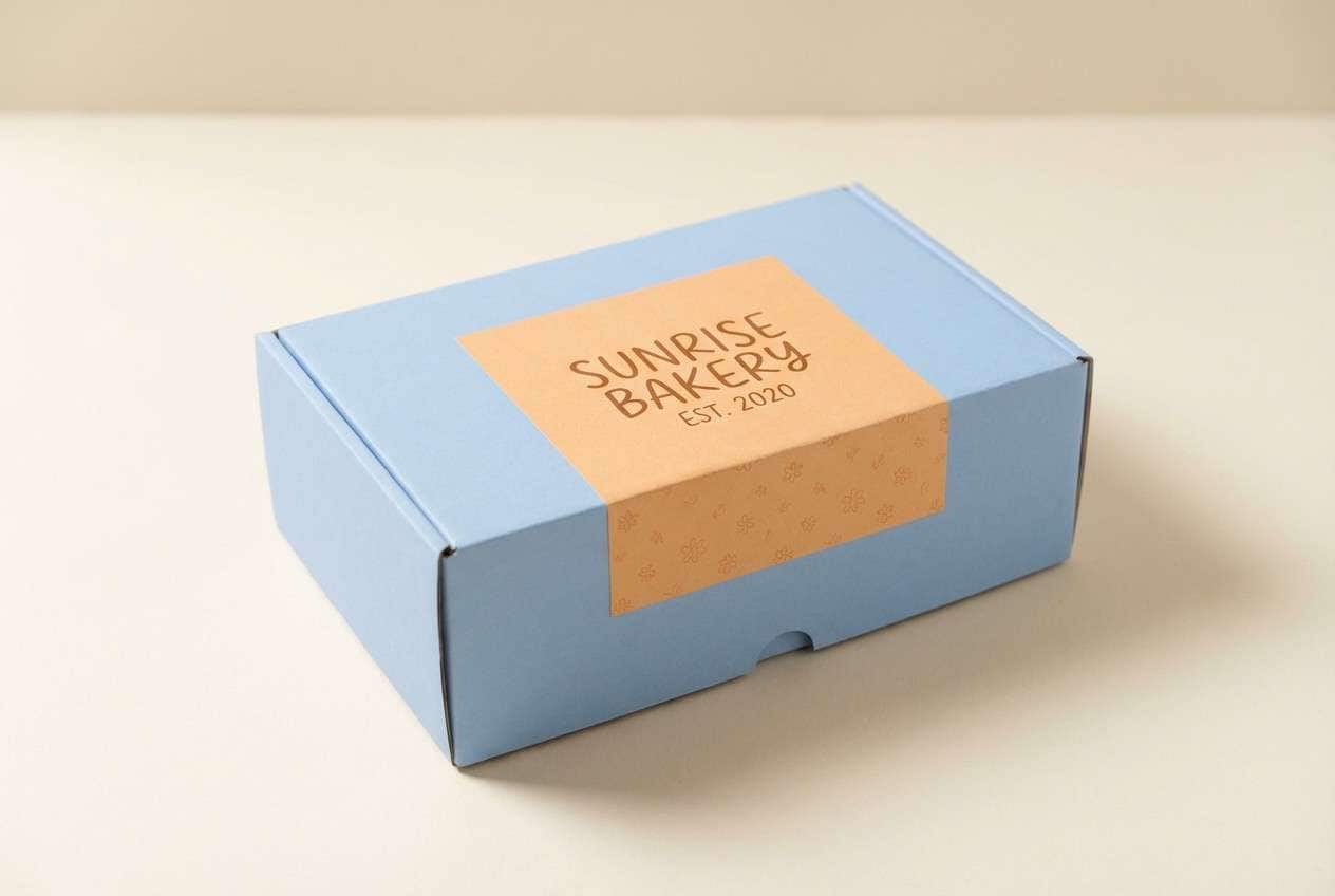 bakery box packaging shot