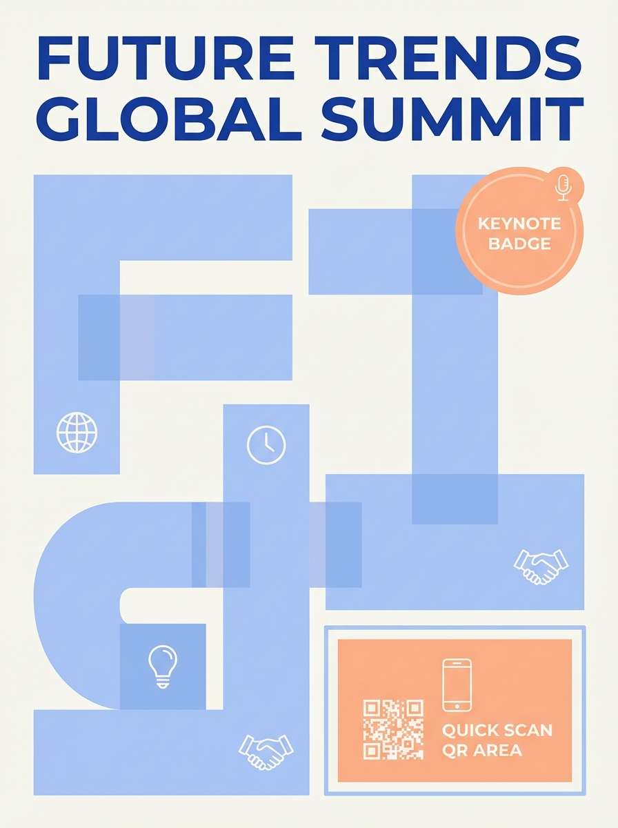 modern conference poster layout