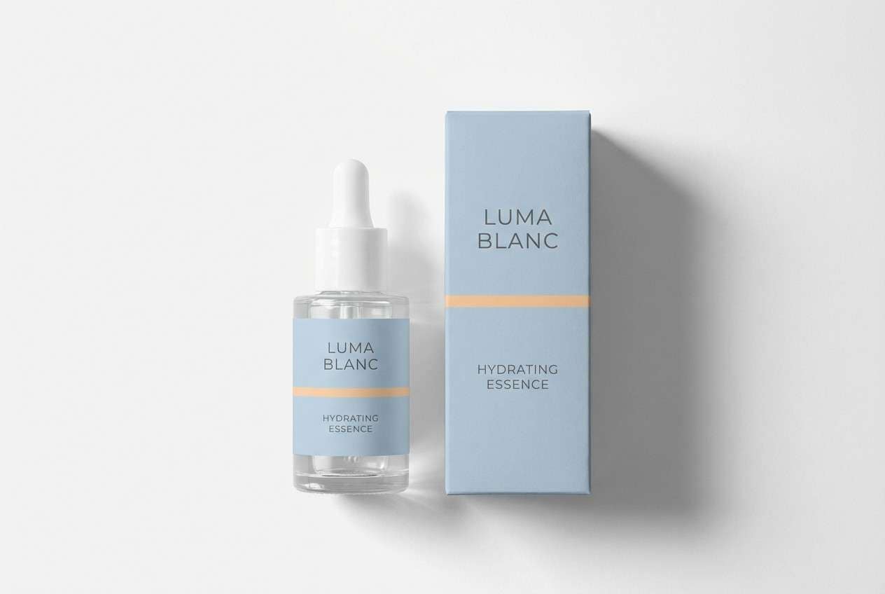 skincare packaging studio shot