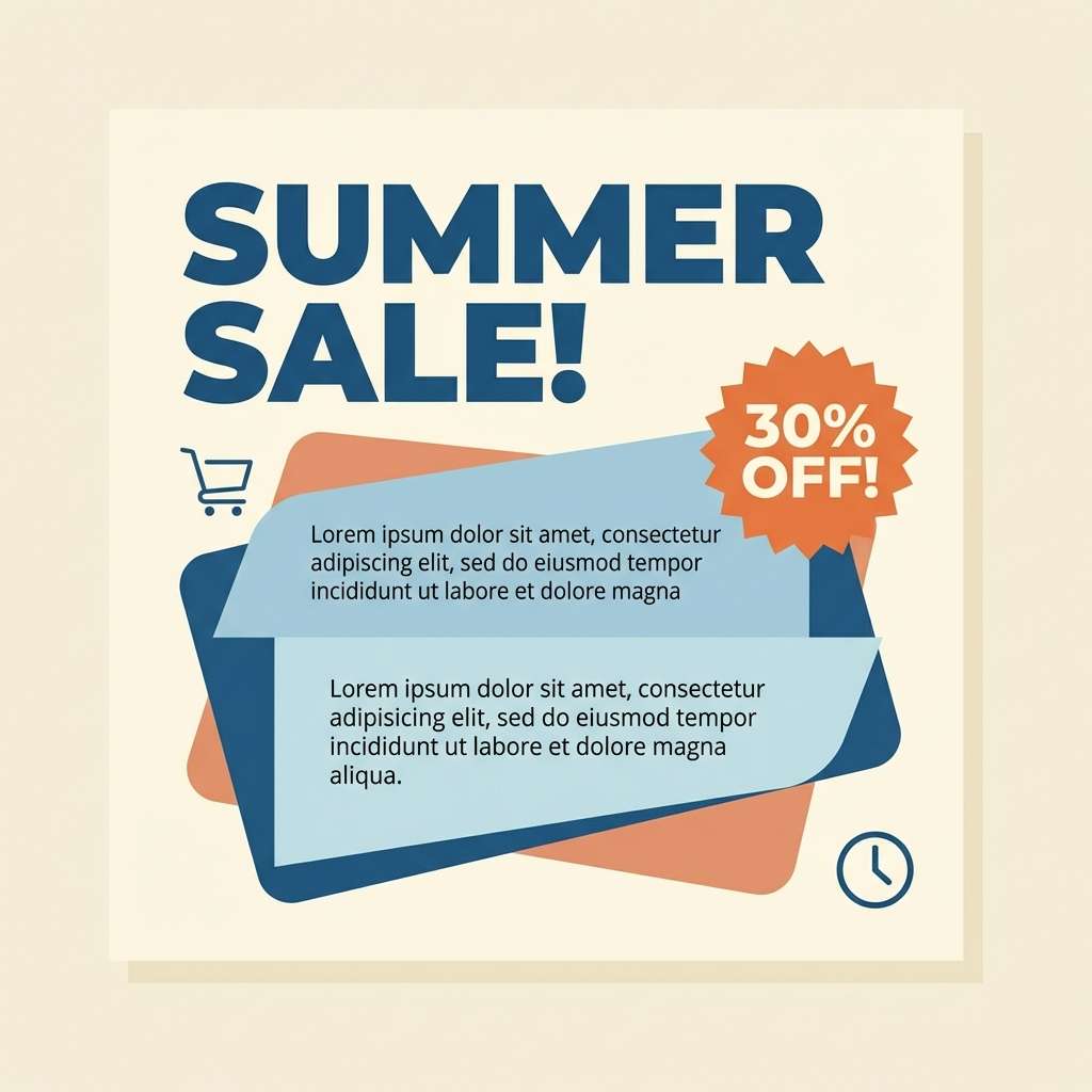 retro social promo template