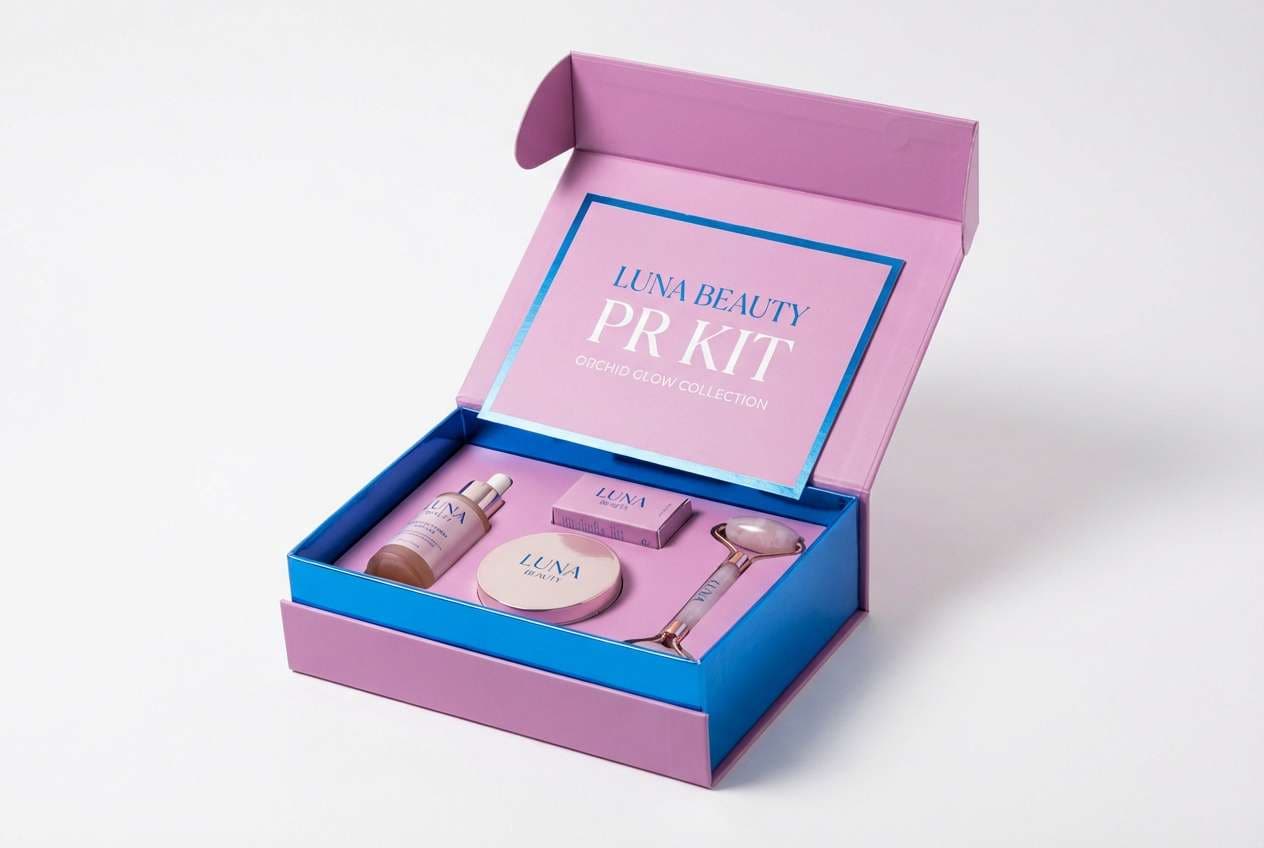 beauty pr kit shot