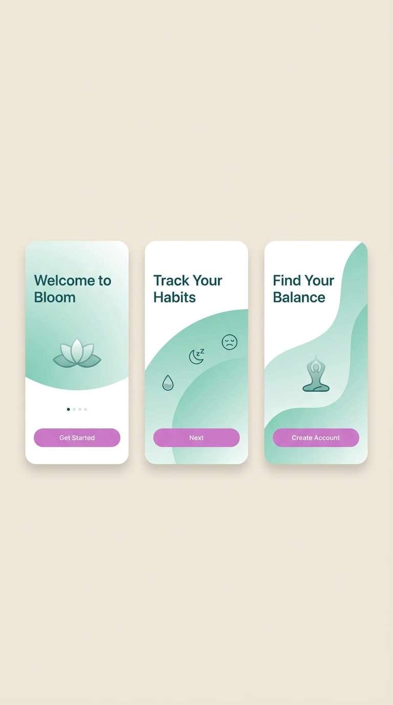 wellness ui in seafoam orchid