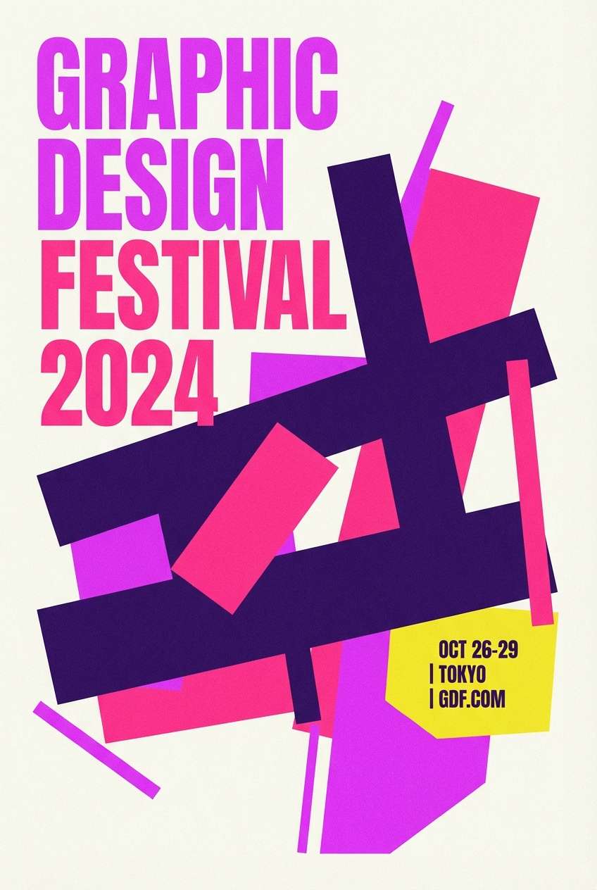 neon orchid event poster