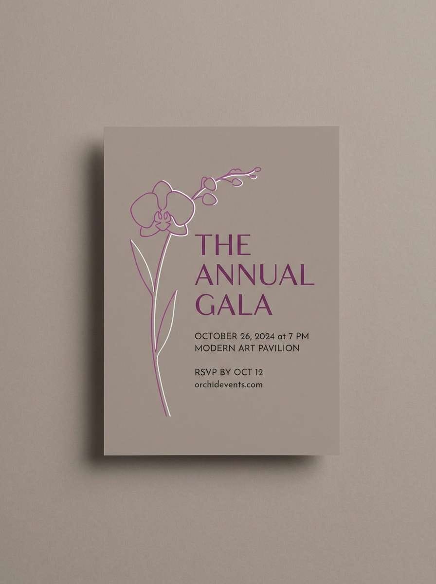 orchid event invitation