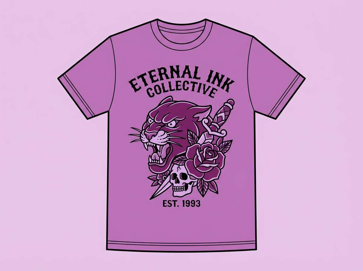 orchid violet tshirt graphic