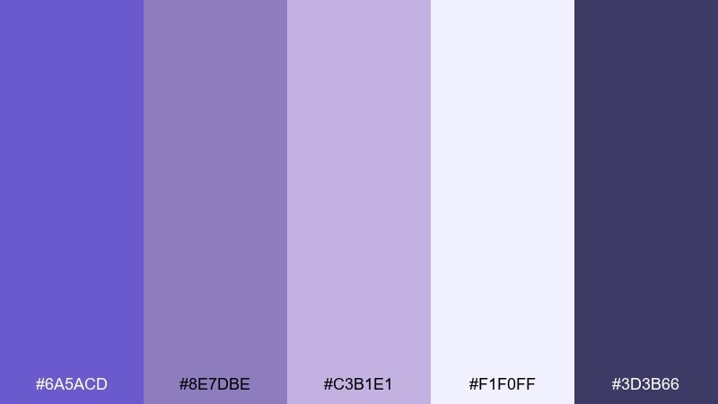 orchid smoke slate blue color palette with hex codes
