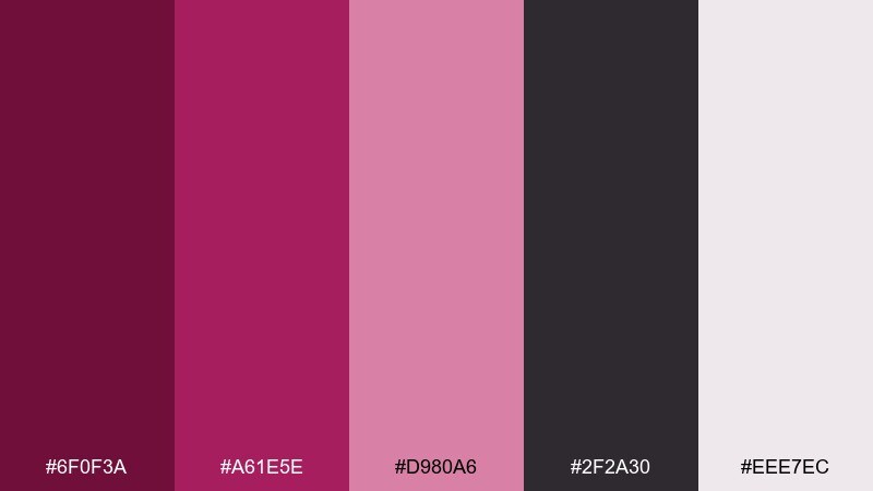 orchid smoke ui dark pink color palette with hex codes