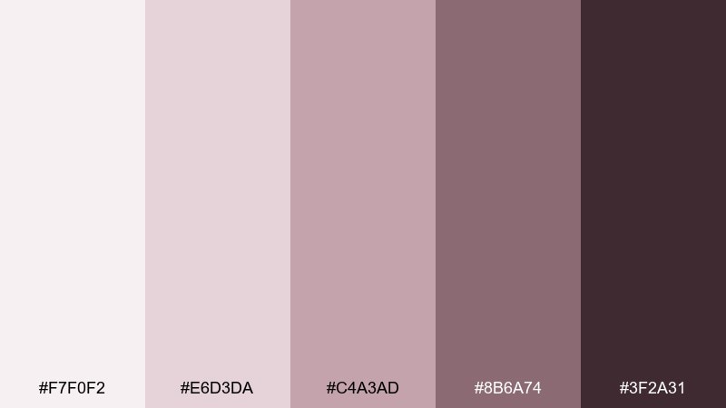 orchid whisper zen color palette with hex codes