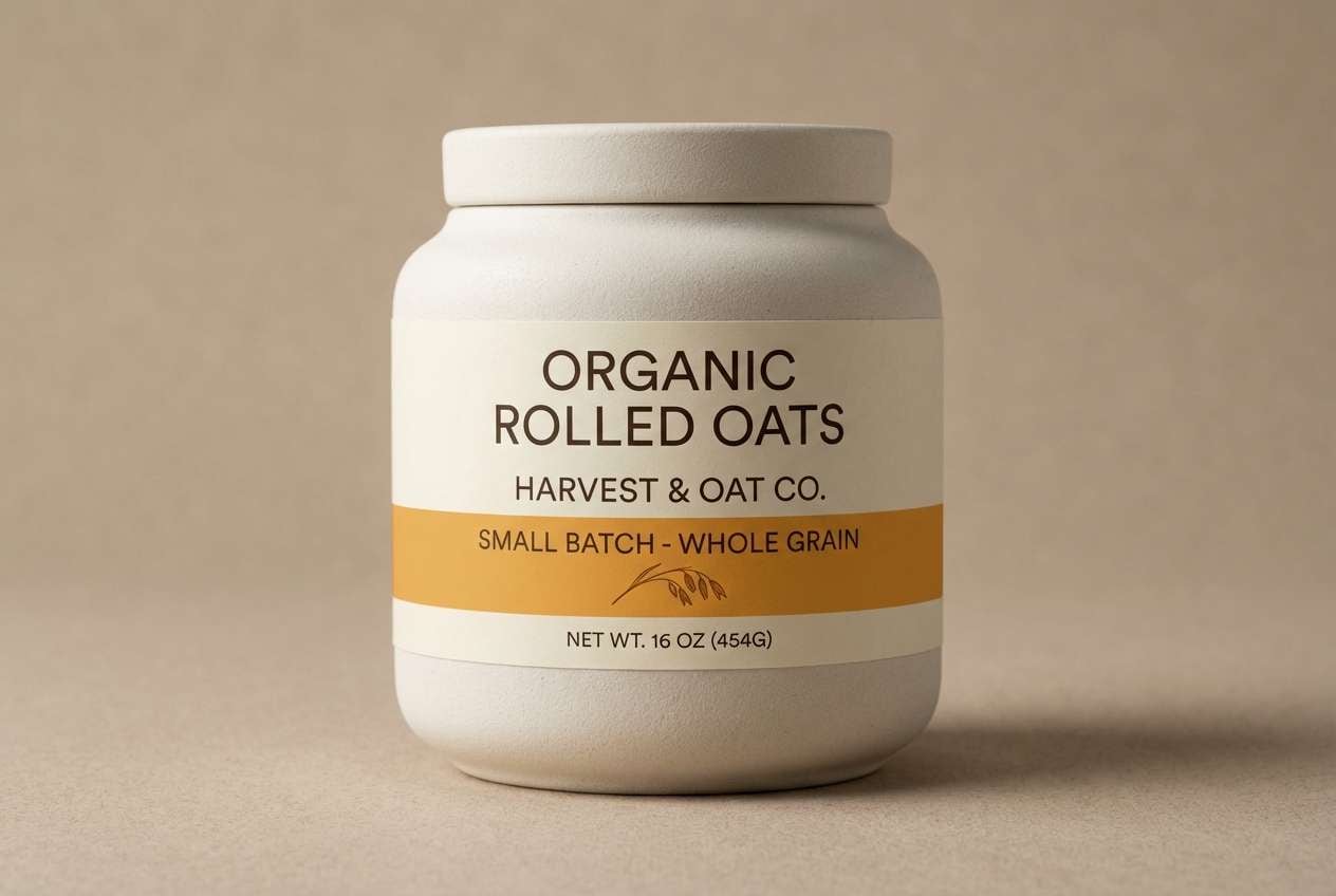 organic food label design