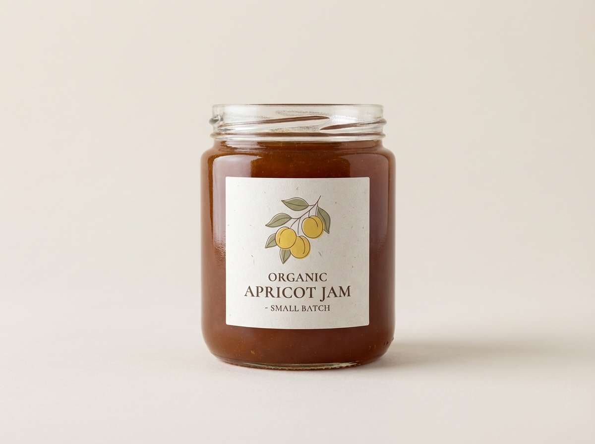 organic label in lemon earthy yellow