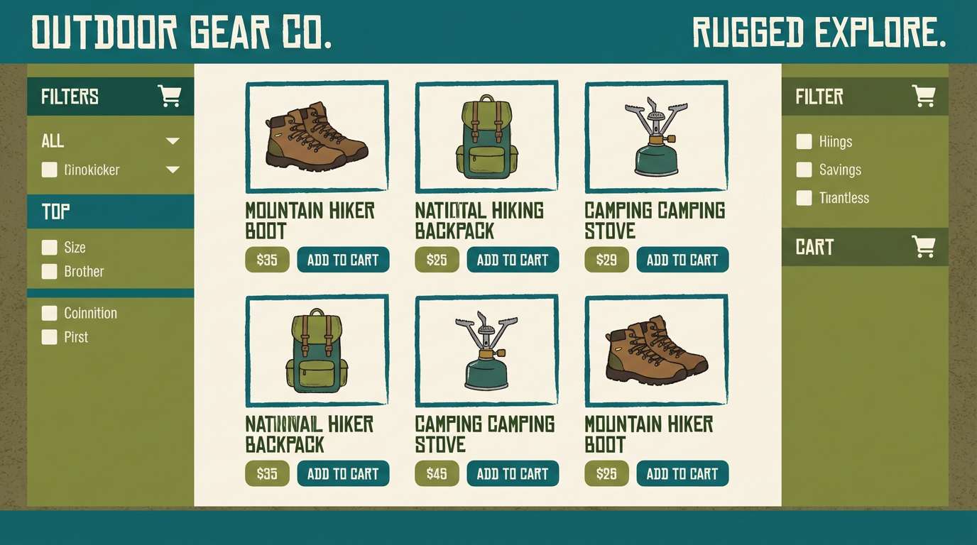 outdoor catalog in dark turquoise