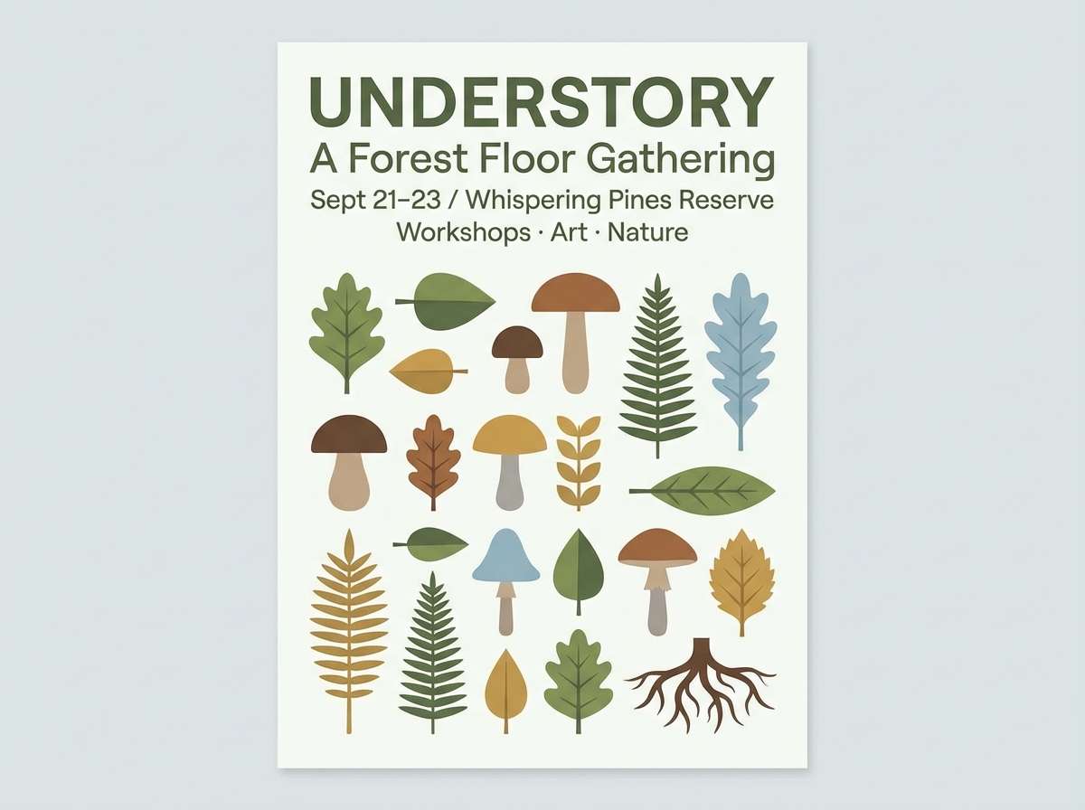 outdoor event poster layout