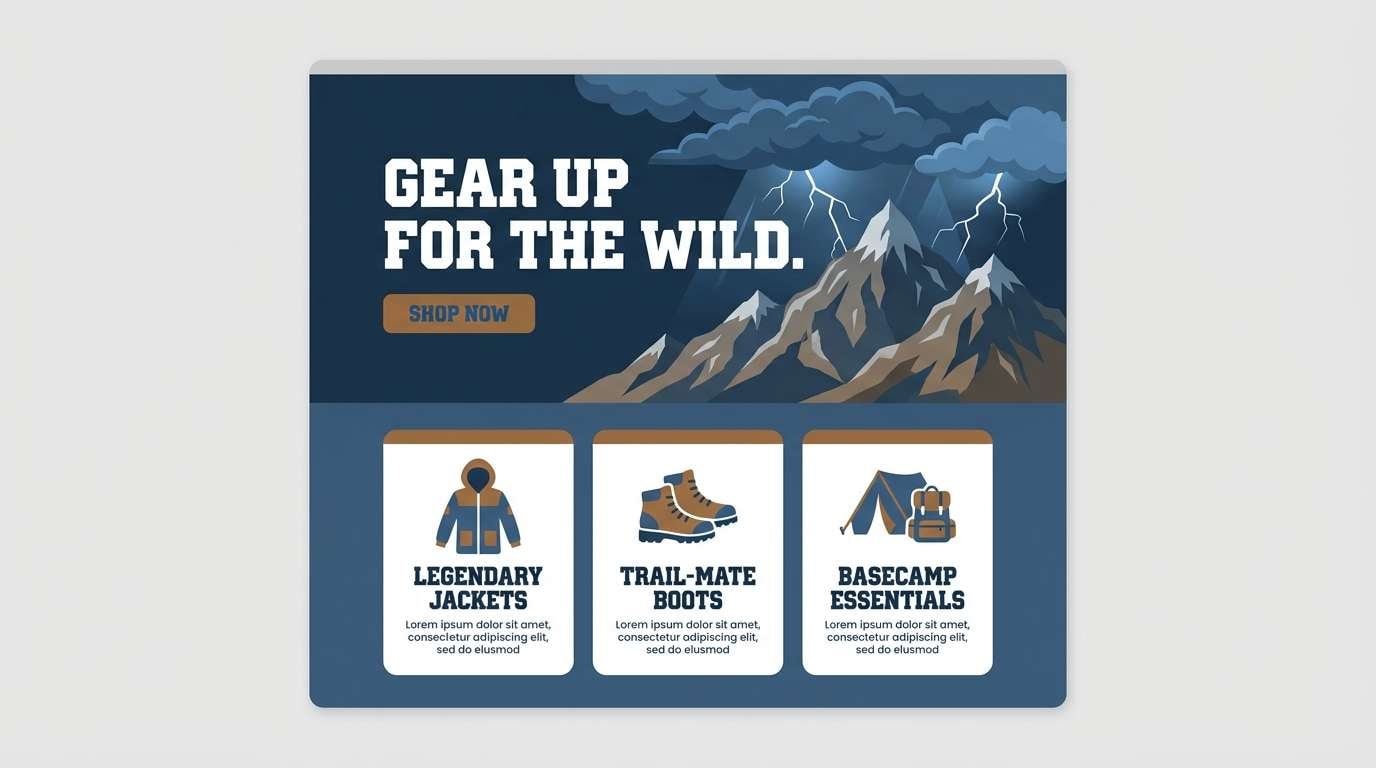 outdoor gear landing ui