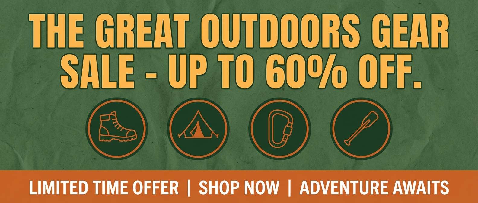 outdoor gear sale banner
