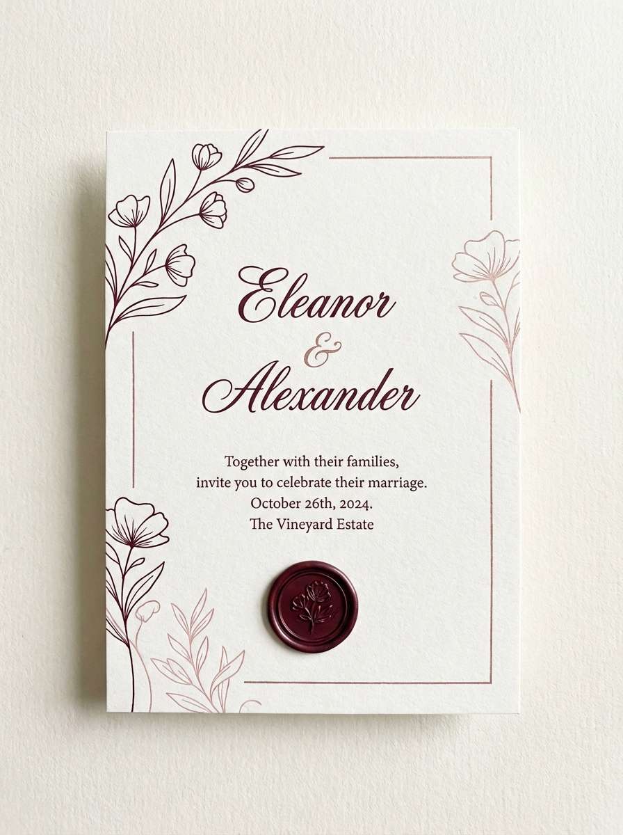 nebula rose invitation