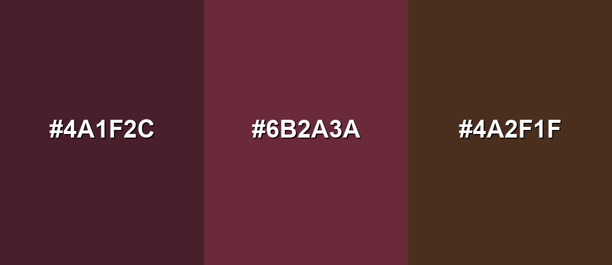 analogous color for oxblood