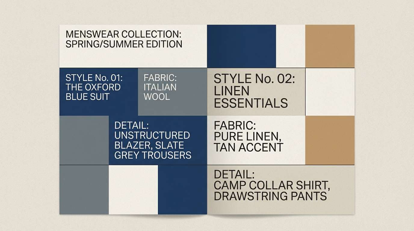 coastal lookbook layout