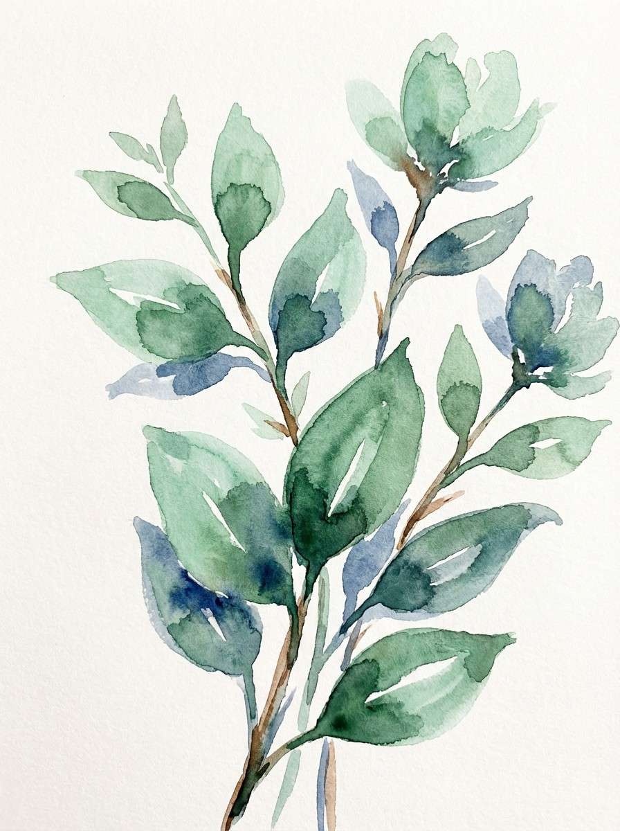 watercolor botanical print