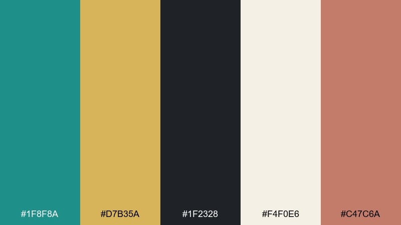 oxidized copper luxe verdigris color palette with hex codes