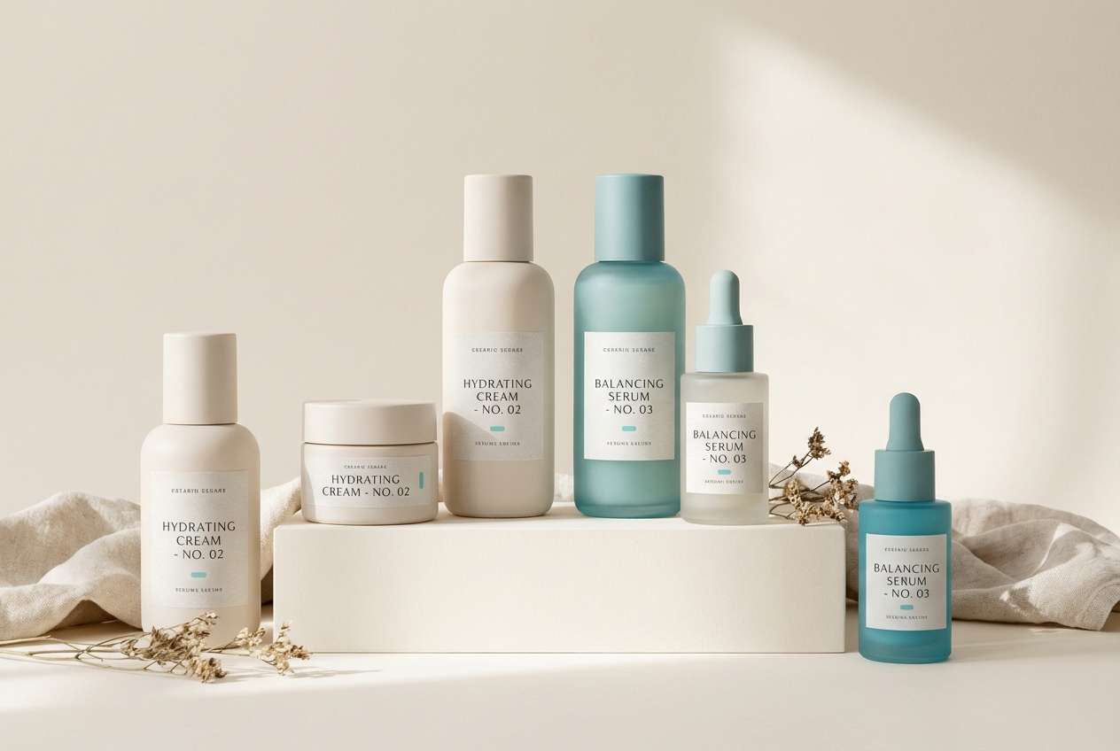 spa skincare packaging colors