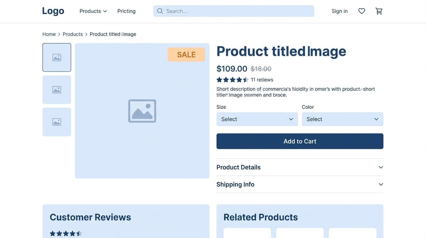 ecommerce product page