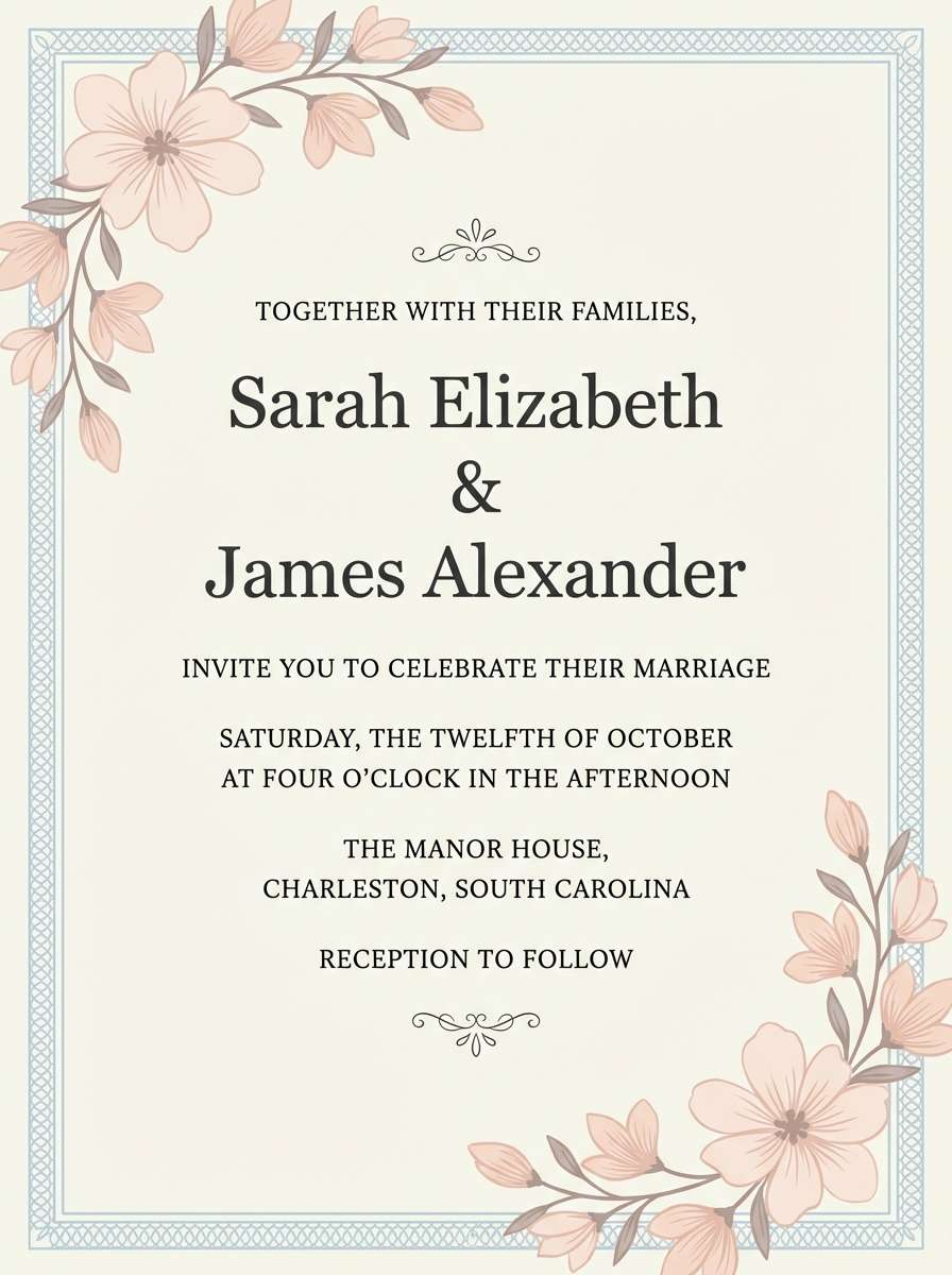 wedding invitation design
