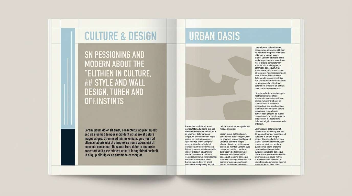 magazine spread layout