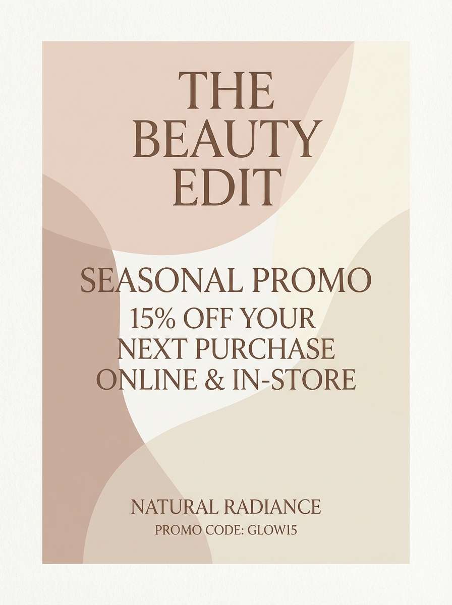 beauty promo flyer