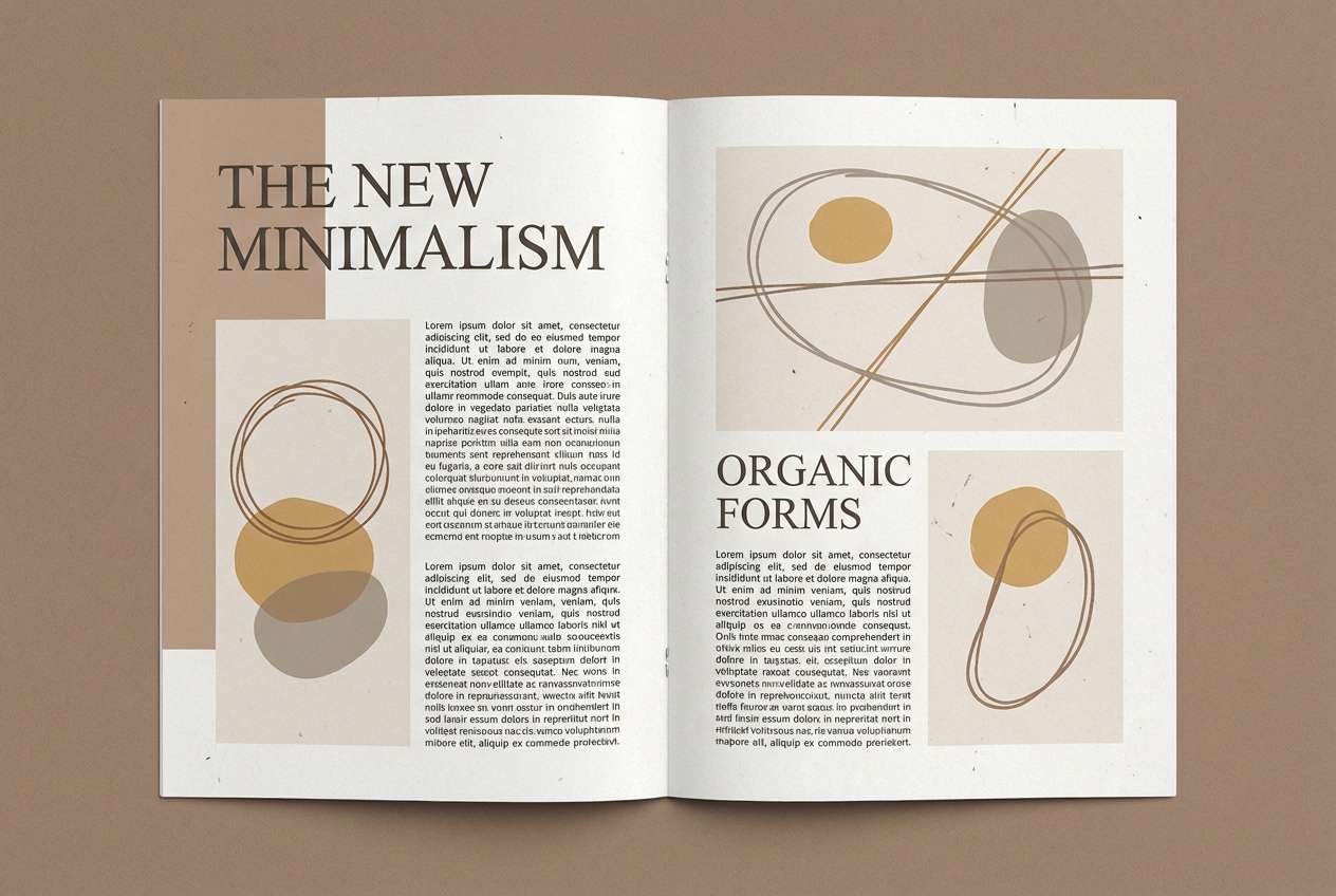 umber editorial spread