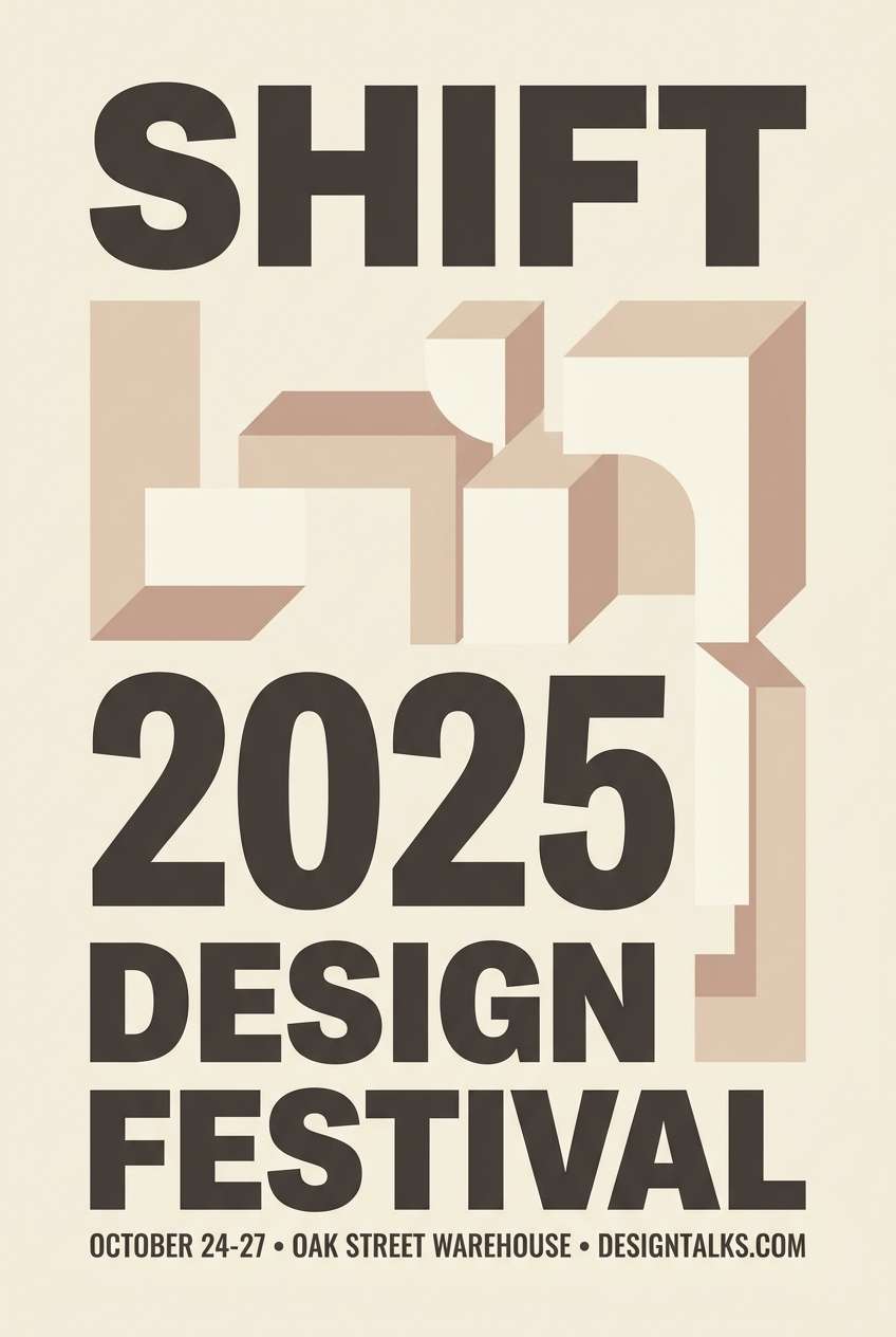 minimal event poster