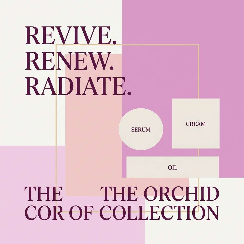 beauty ad in orchid tones