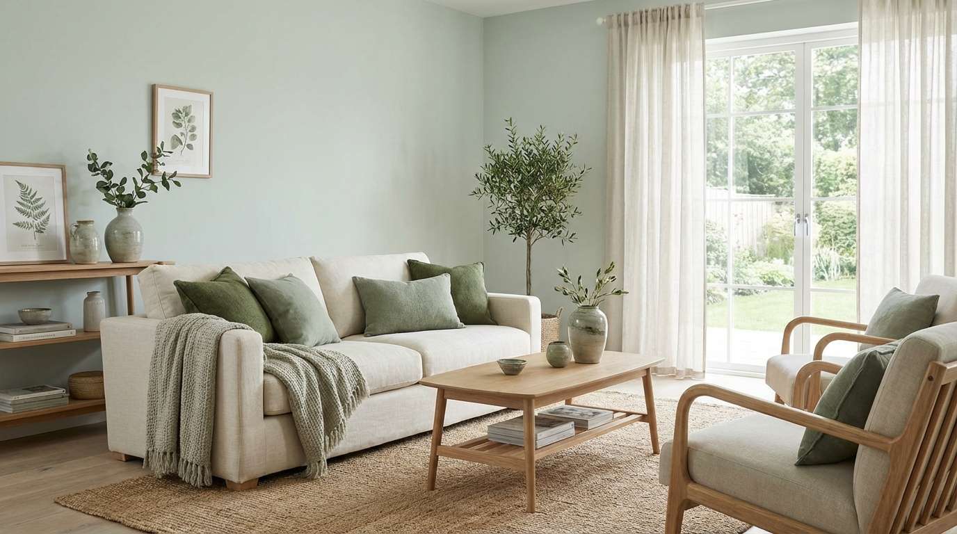 celadon scandi living room