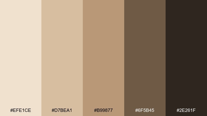 palm shadow desert sand color palette with hex codes