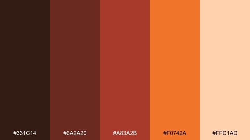 paprika social tiles color palette with hex codes