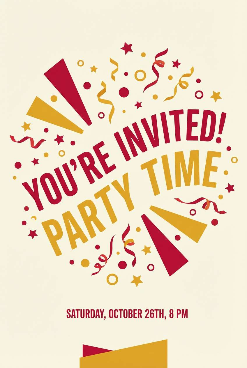 party invitation poster
