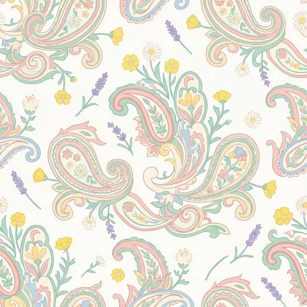 pastel bandana pattern