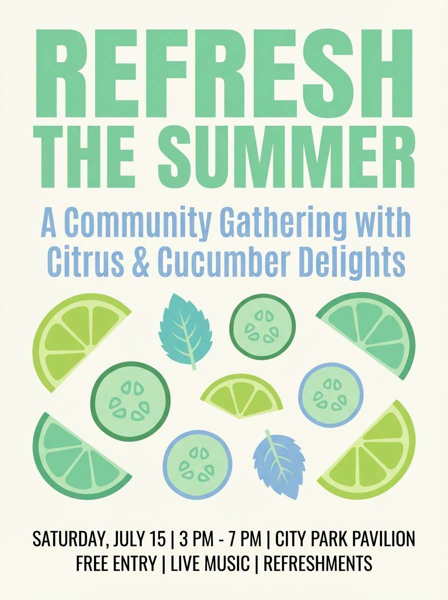 summer event flyer design