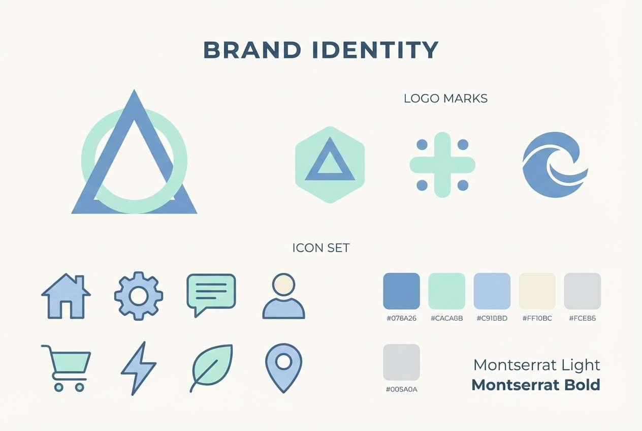 brand identity sheet layout