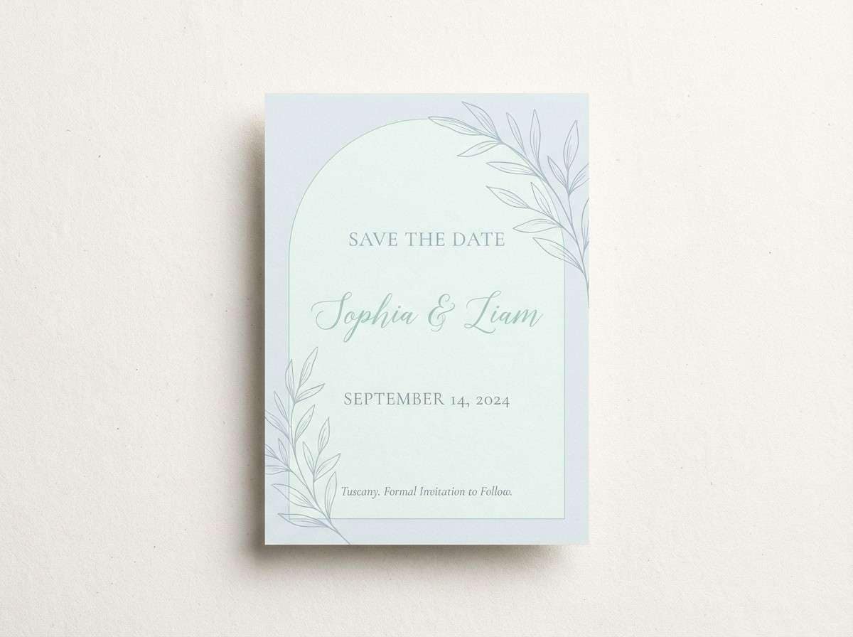 save the date card design