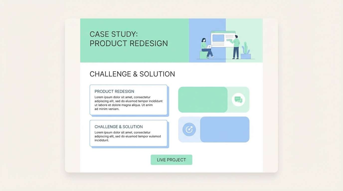 portfolio case study layout