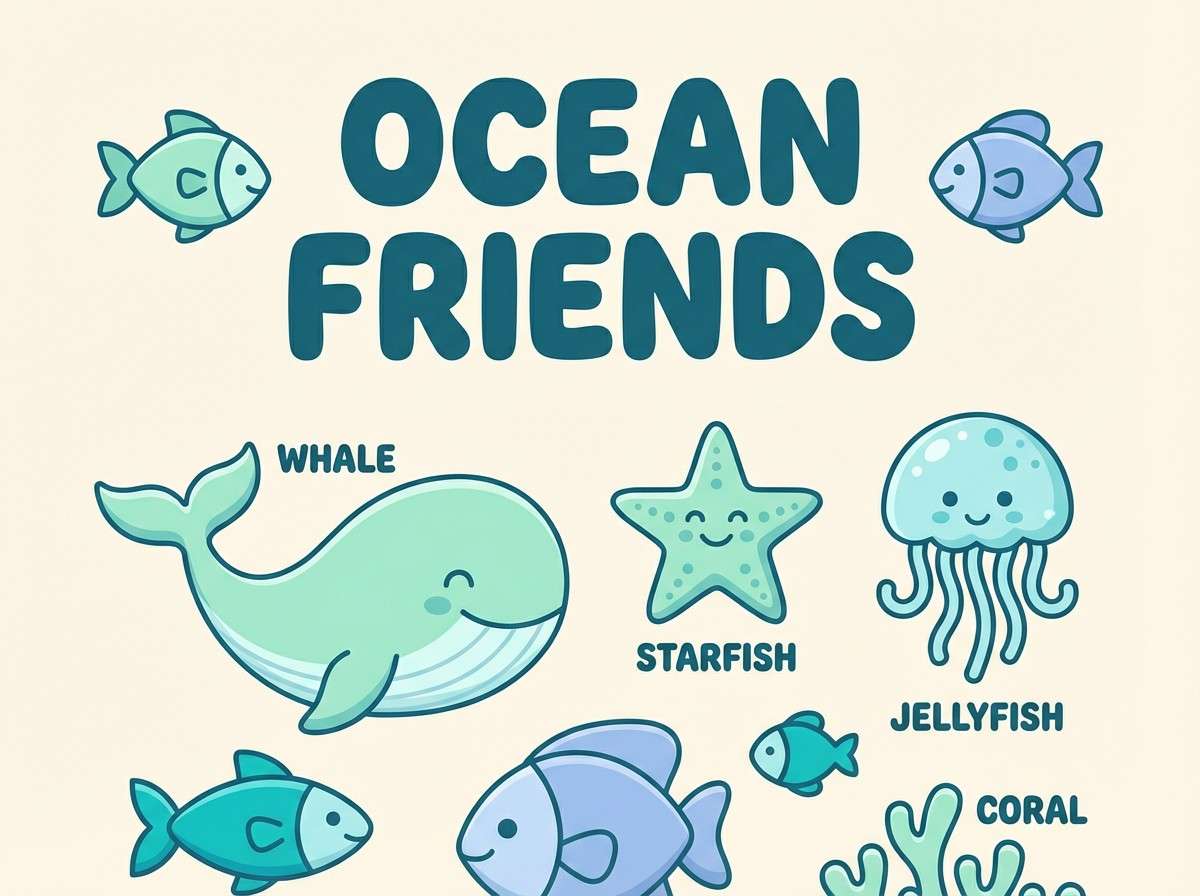 kids learning poster design