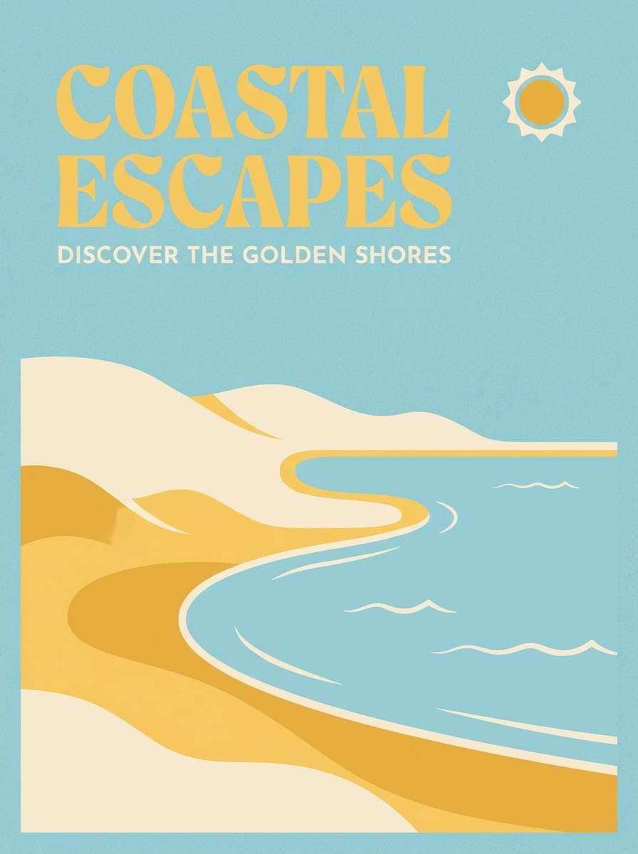 coastal travel poster