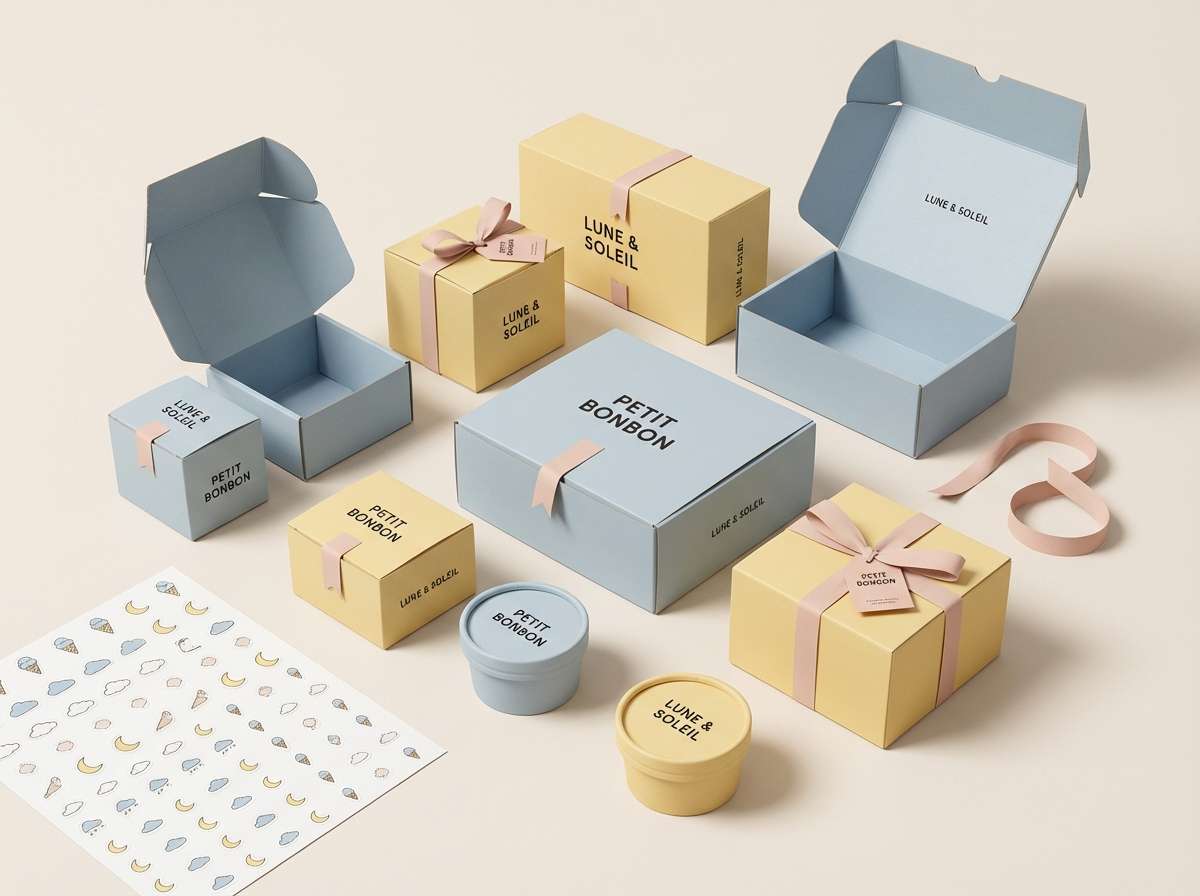 dessert box mockup