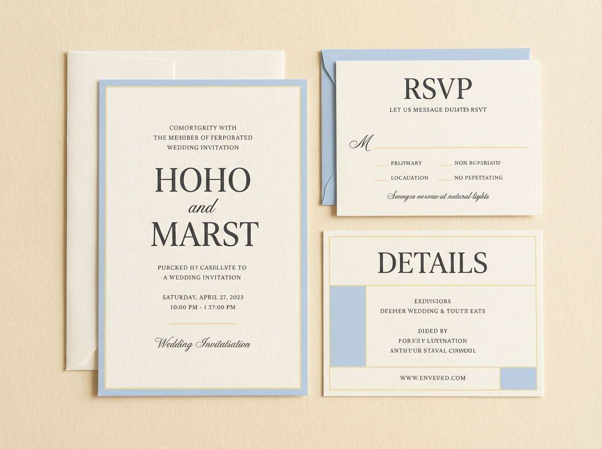 wedding invitation suite