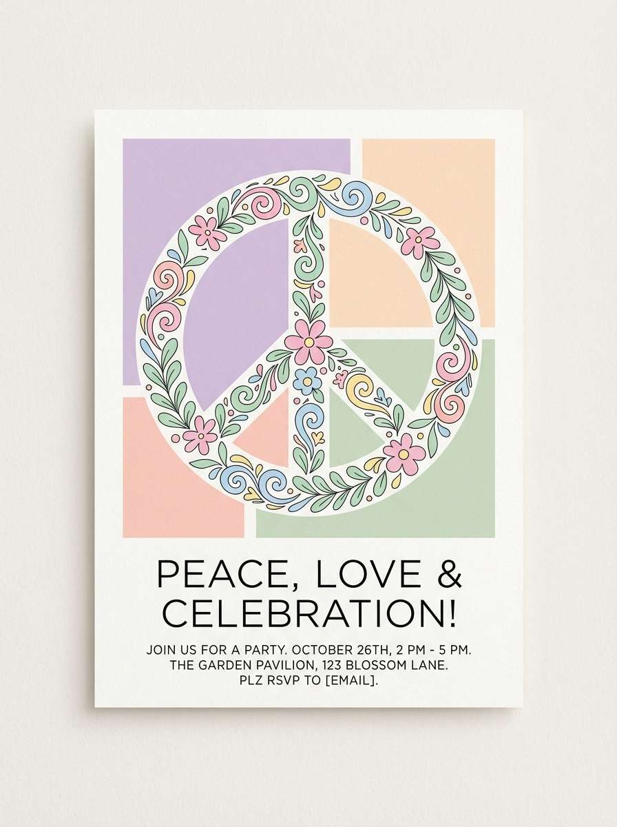 pastel brunch invitation